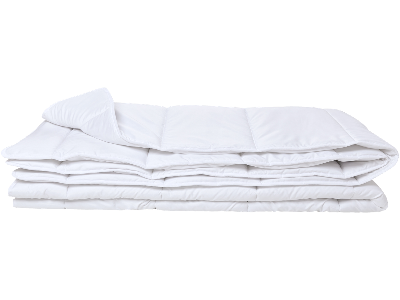 LIVARNO home Sega valge tekk, korralikult kokku volditud