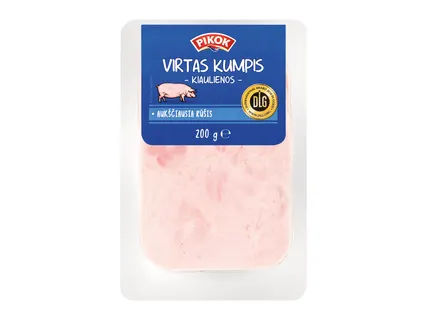 Virtas kumpis  riekelėmis