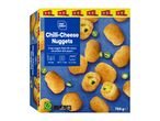 Chef Select XXL Chilli-Cheese Nuggets: crispy nuggets filled with cheese and pickled chilli peppers.