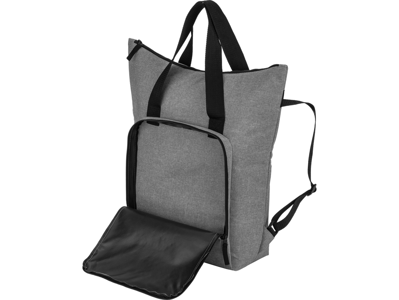 Rucsac gri SILVERCREST cu buzunar frontal deschis, ideal pentru Partygeschirr-Set.
