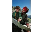 Father and son hiking, looking at a map, with a CRIVIT Hiking Backpack visible.