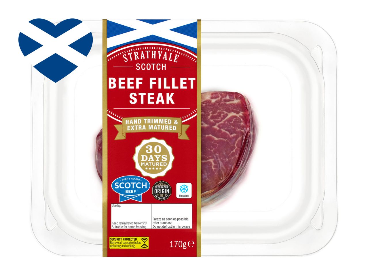 Strathvale Scotch beef fillet steak, 30 days matured.