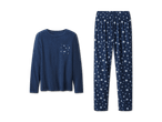 Blauer Pyjama mit Sternenmuster
