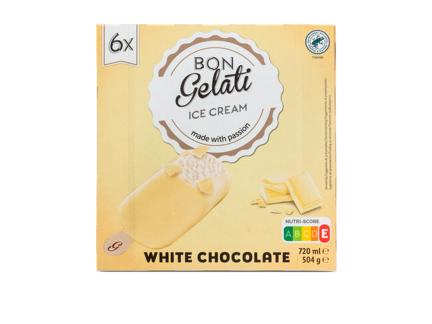 Roomijsjes witte chocolade