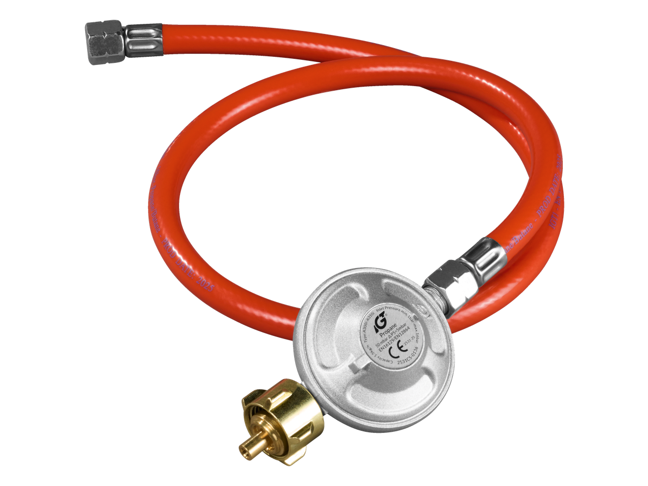 Grillmeister gas regulator and hose for 4 Burner Gas Barbecue