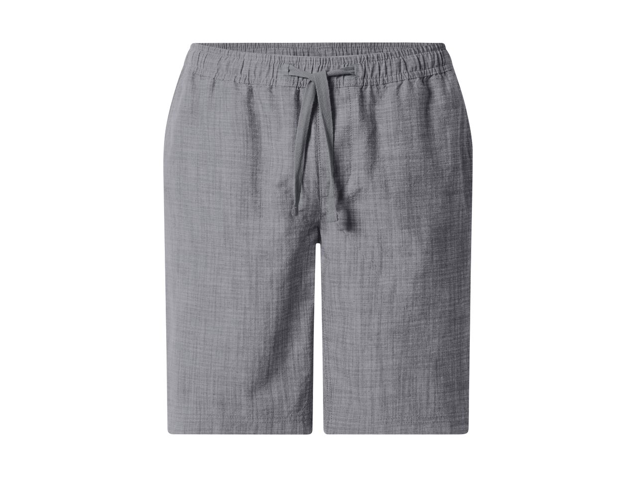Grå shorts med elastik i taljen og snøre