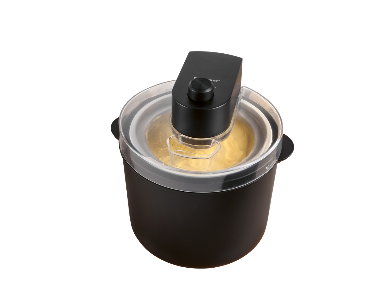 SILVERCREST jäätisemasin vanillijäätisega sees.