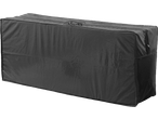 Capa protetora preta LIVARNO para mobiliário de jardim, dobrada.