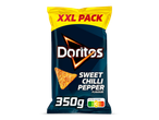 XXL-zak tortillachips met zoete chilipepersmaak, 350g, met Nutri-Score C.
