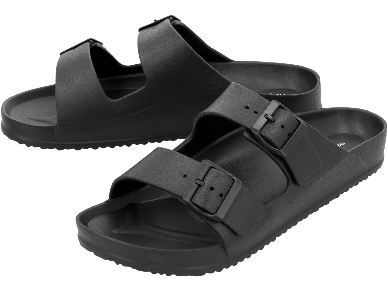 Crne sandale ESMARA MEN s podesivim kopčama.