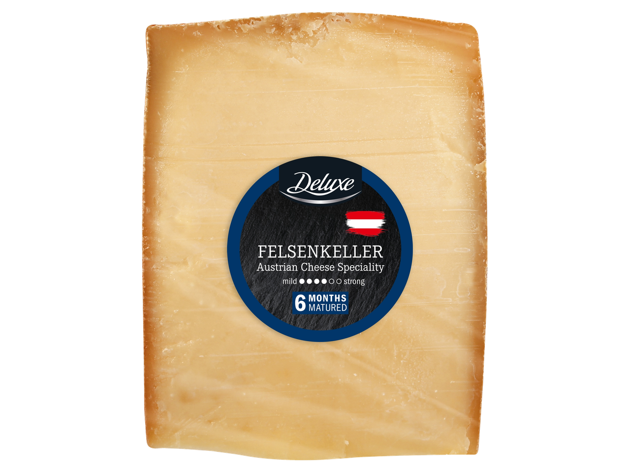 Deluxe Felsenkeller Austria juustueri, laagerdunud 6 kuud, mahedast tugevani.