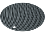 Tapete de silicone cinza com padrão de favo de mel.