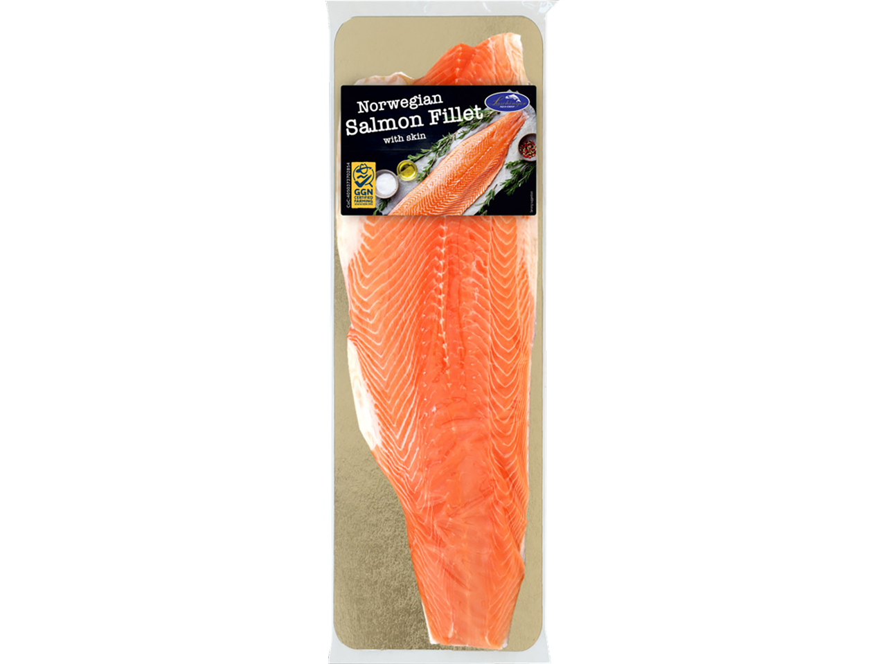 Łosoś atlantycki, filet ze skórą, XXL