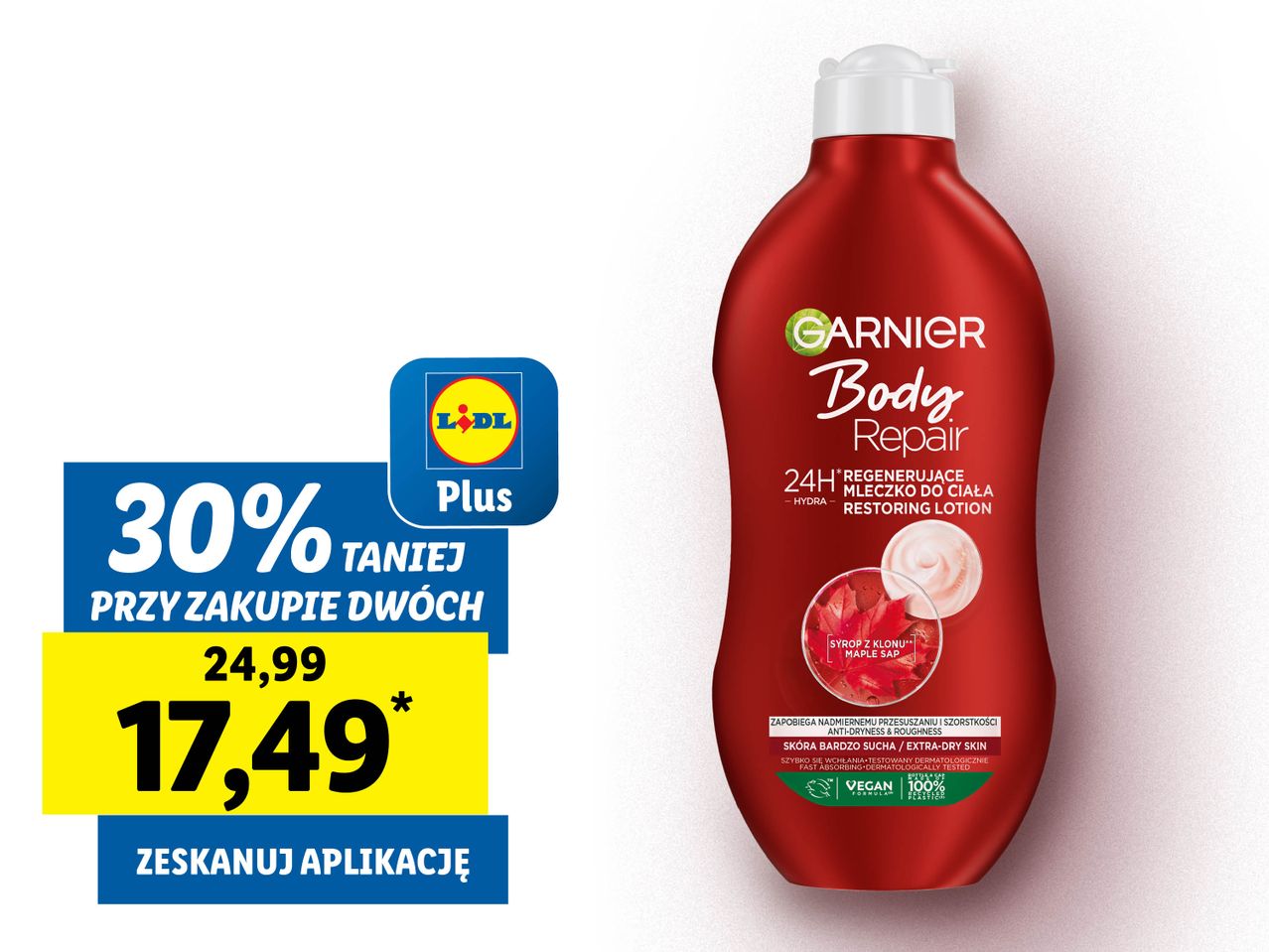 GARNIER Mleczko do ciała regenerujące