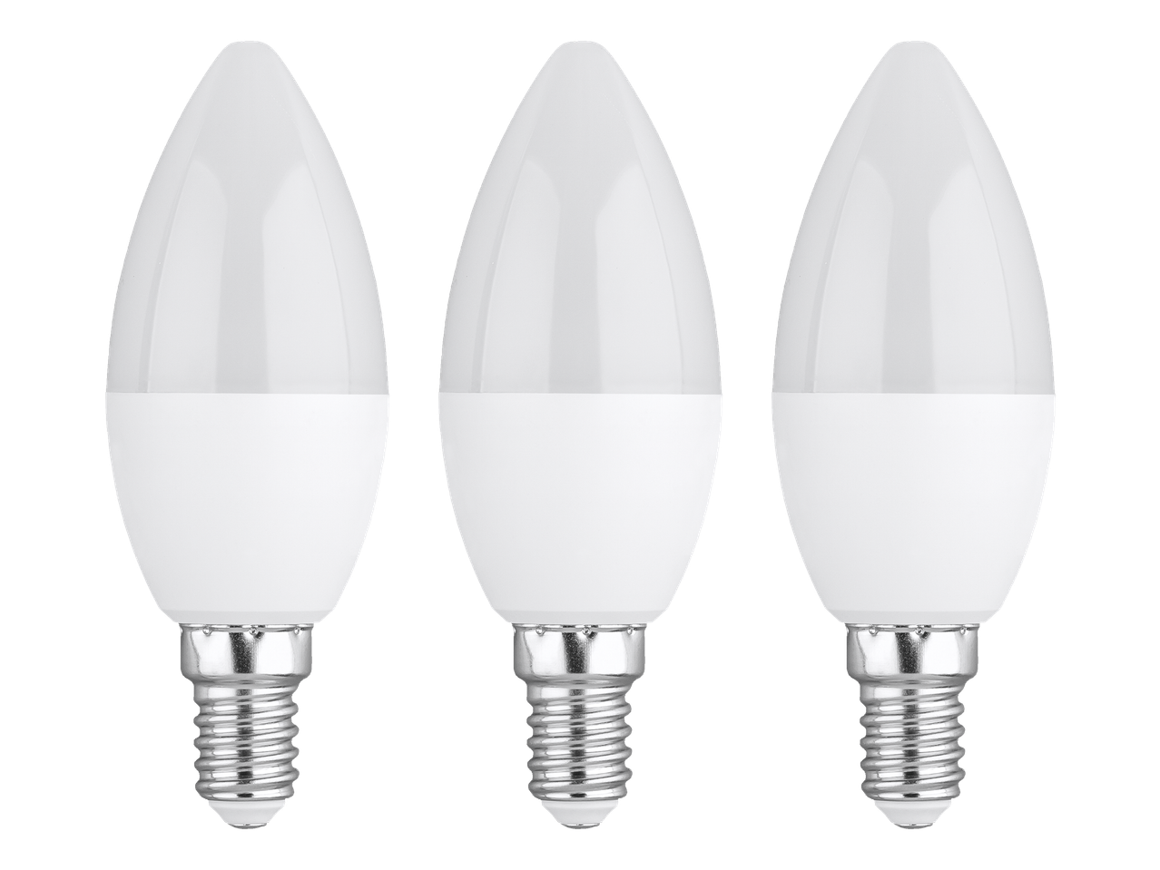 Τρία LED λαμπάκια σε σχήμα κεριού.