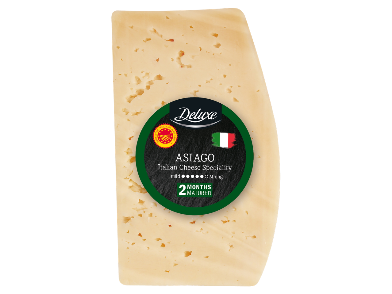 Deluxe Asiago Itaalia juustu eripära, laagerdunud 2 kuud