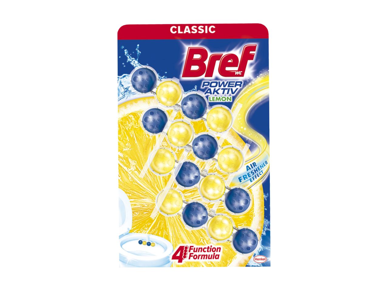 Brez WC osvežilec limone in borovnice.