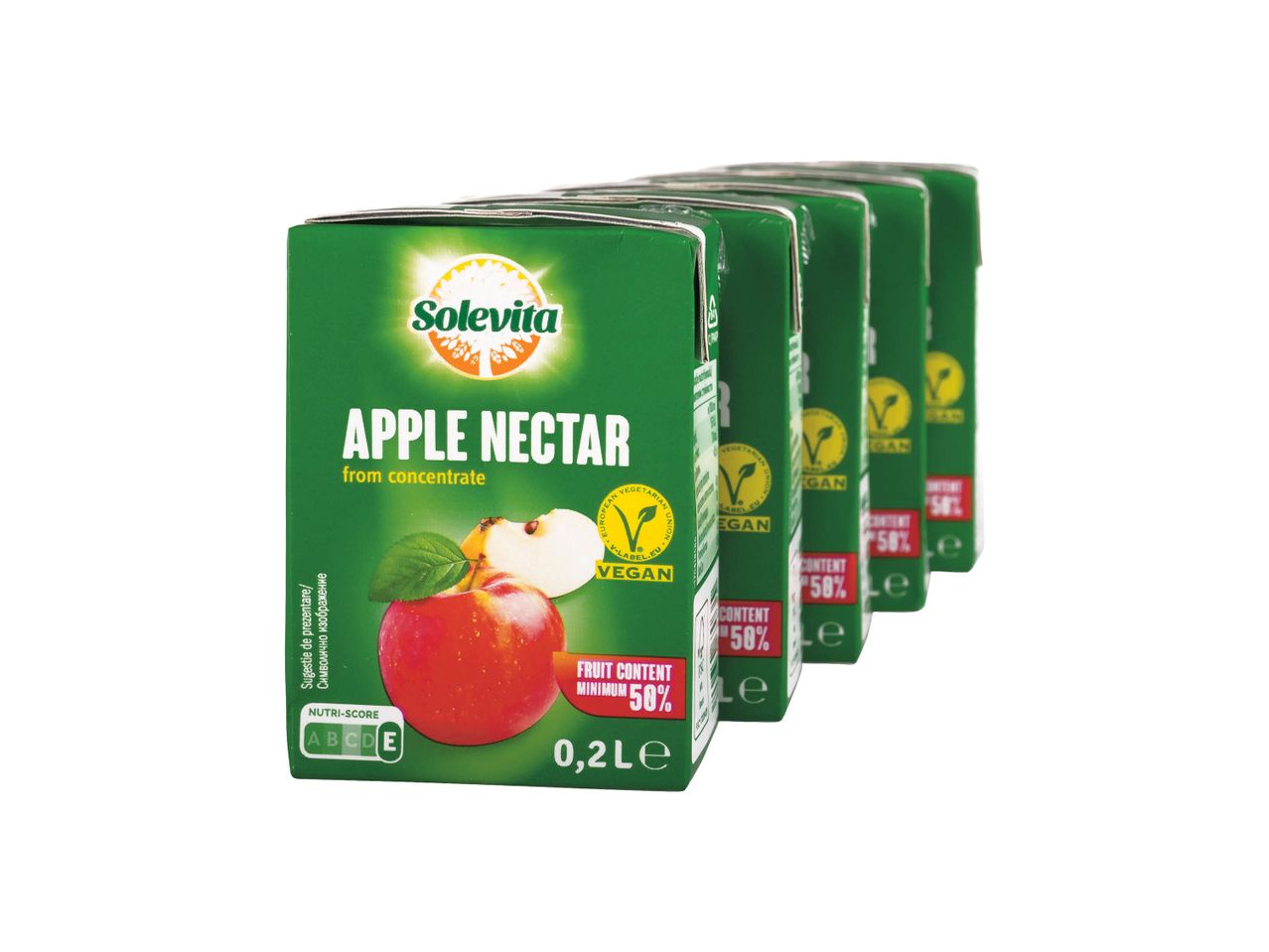 Nectar de mere Solevita din concentrat, vegan, 0,2l.