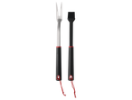 Grill fork and basting brush.