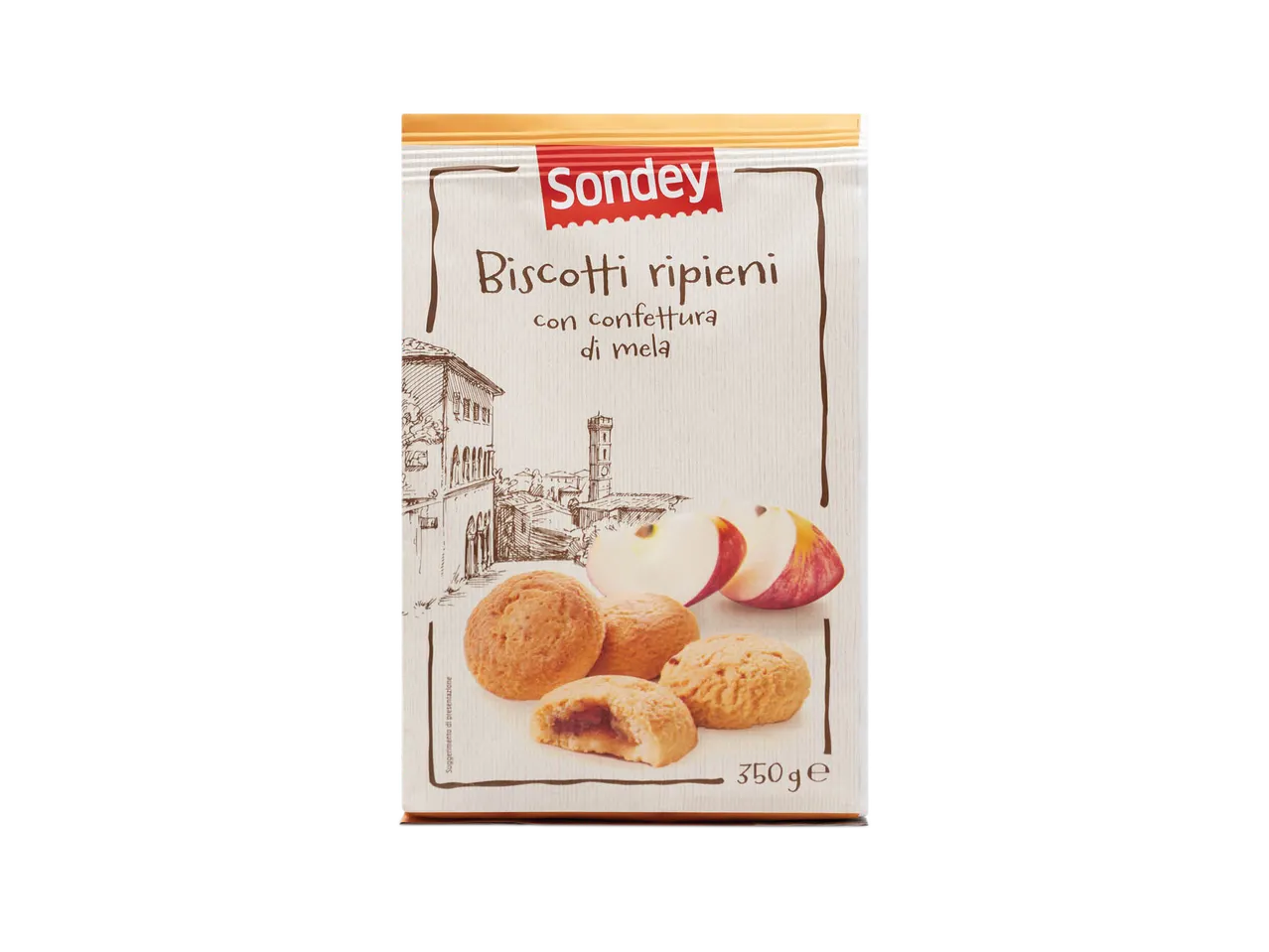 Biscotti ripieni con confettura di mela