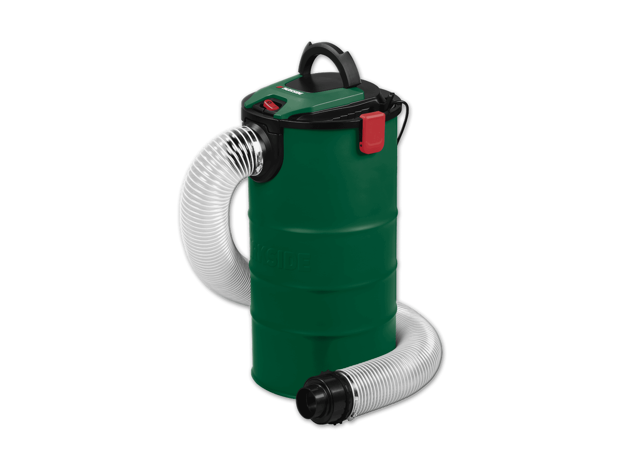 Ein Parkside Industriesauger mit flexiblem Schlauch.