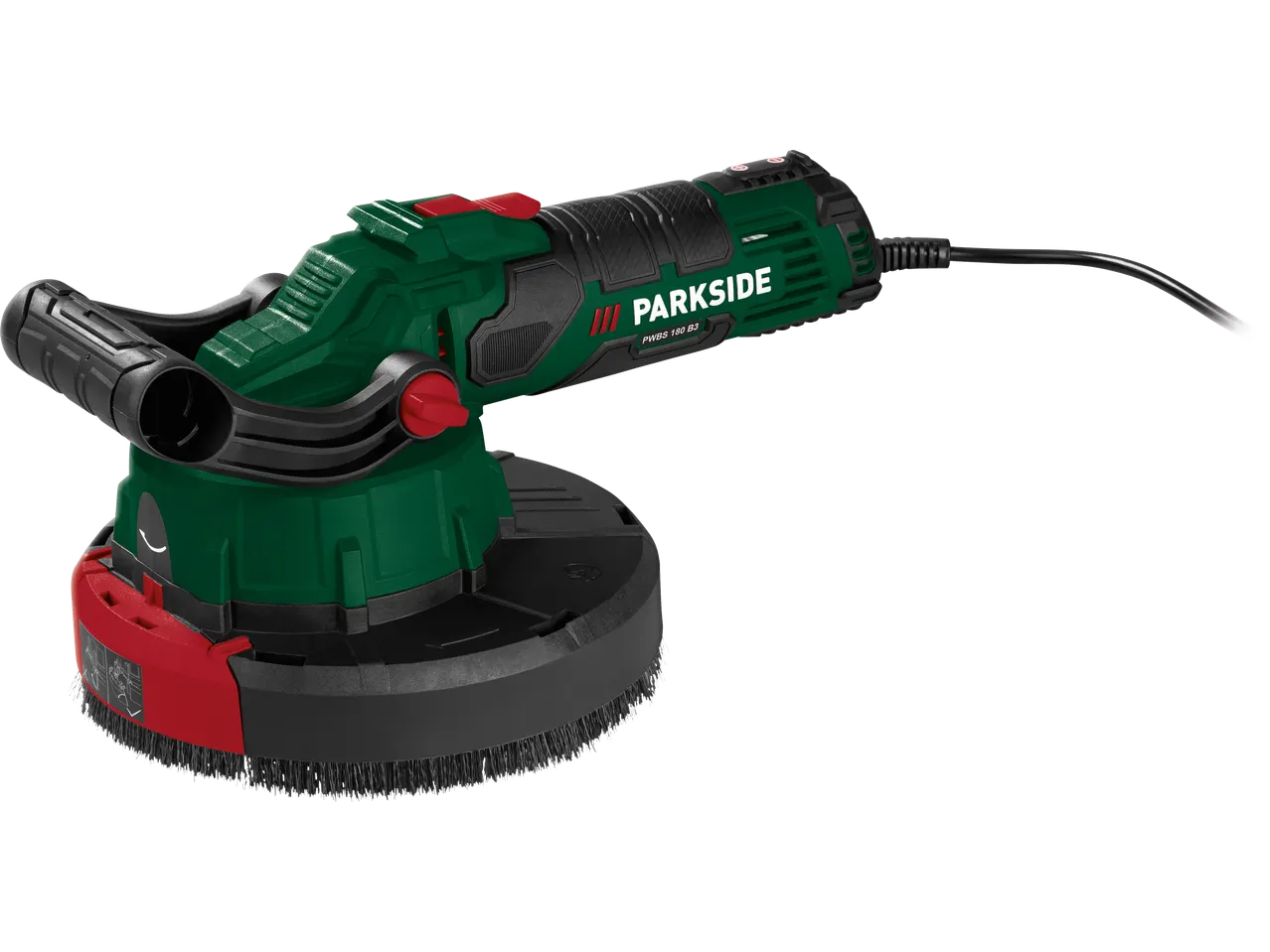 Brusilnik Parkside® PWBS 180 B3 s krtačno glavo.
