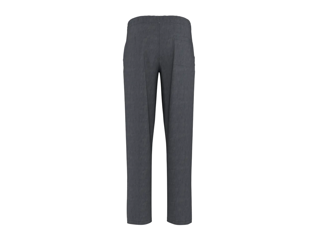 Calças de homem ESMARA MEN cinzentas com cintura elástica e bolso traseiro.