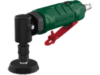 PARKSIDE pneumatska ugaona brusilica sa diskom za poliranje u zelenoj i crnoj boji.