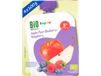 Plicuri Lupilu Bio cu piure organic de mere, pere, afine și zmeură (4x100g)