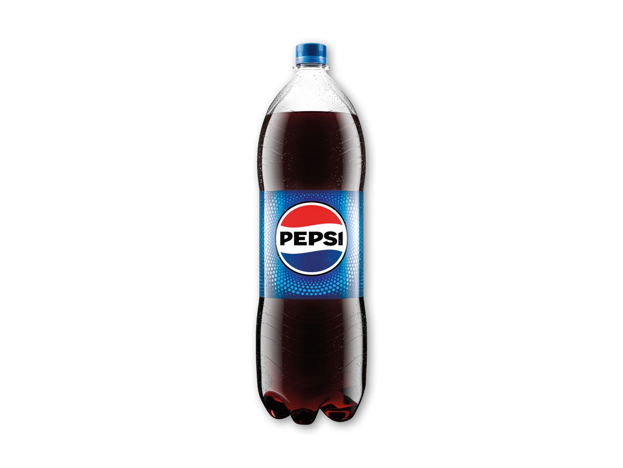 En Pepsi-flaske med kondens på.