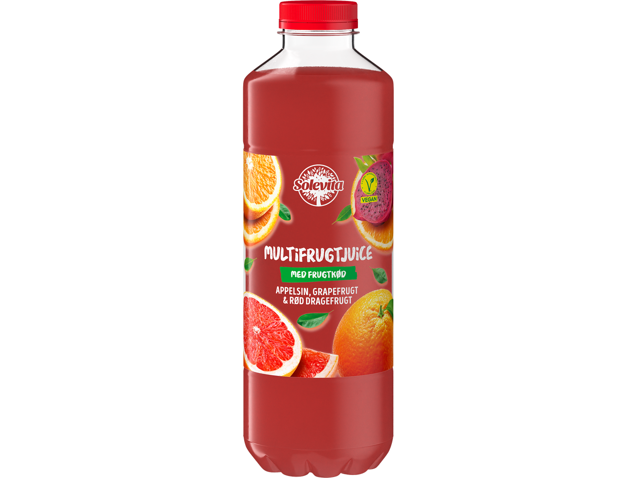 Solevita flaske med multifrugtjuice.