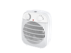 Baltas Tronic Basic šildytuvas su valdymo rankenėlėmis ir grotelėmis.
