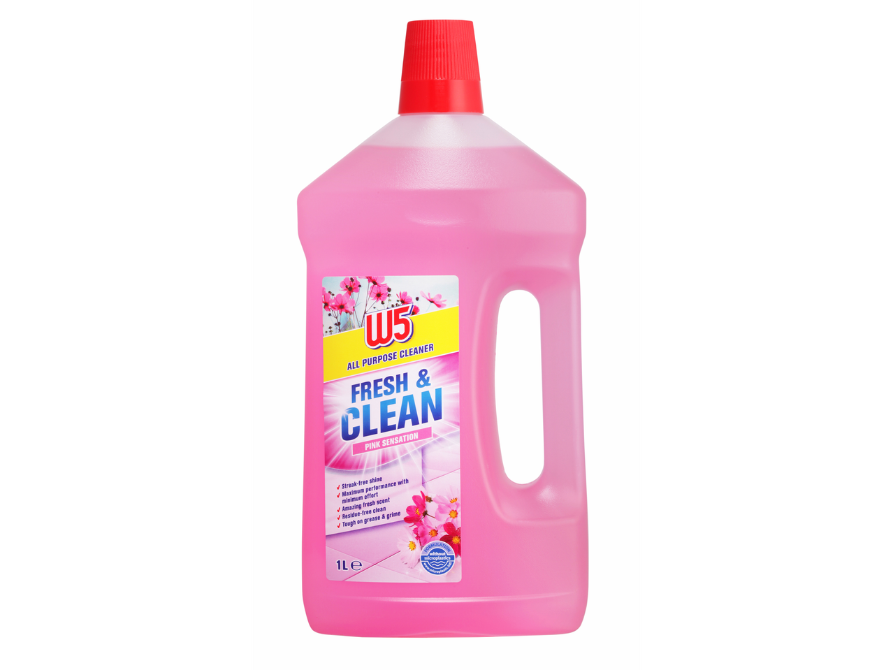 Čistilo W5 Fresh & Clean, roza aroma.