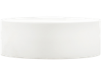 A white, cylindrical container, possibly a lid or cap.