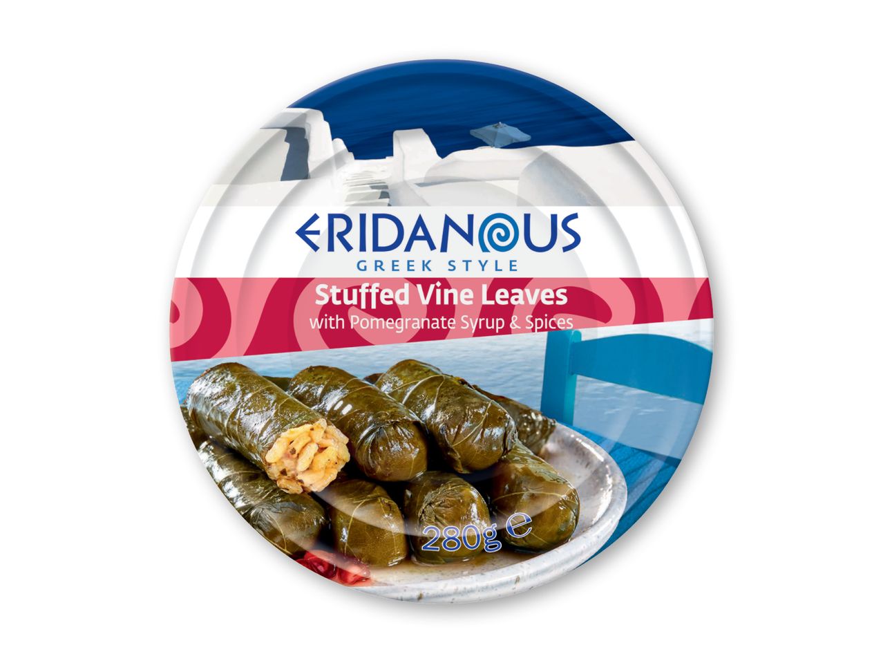 Eridanus grønne dolmades i dåse.