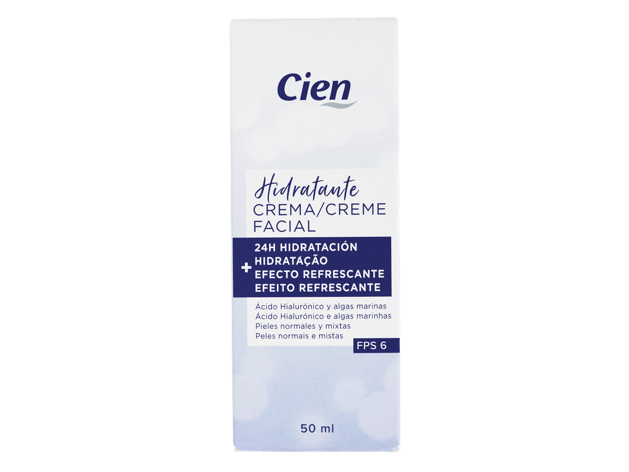 Creme facial hidratante Cien.