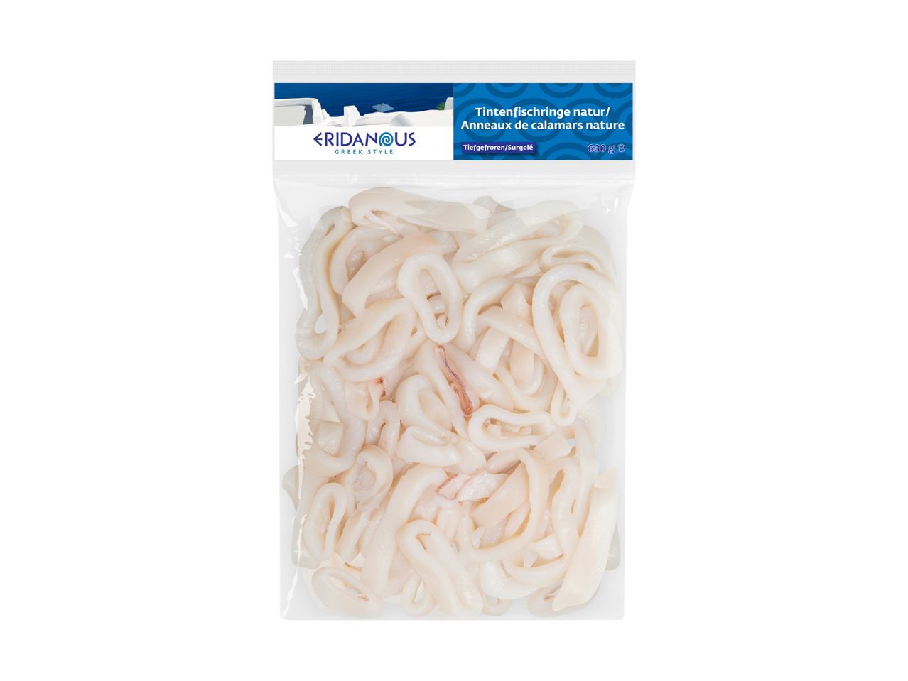 Sac de calamars congelés Delhaize.