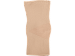 Beige knitted elbow support.