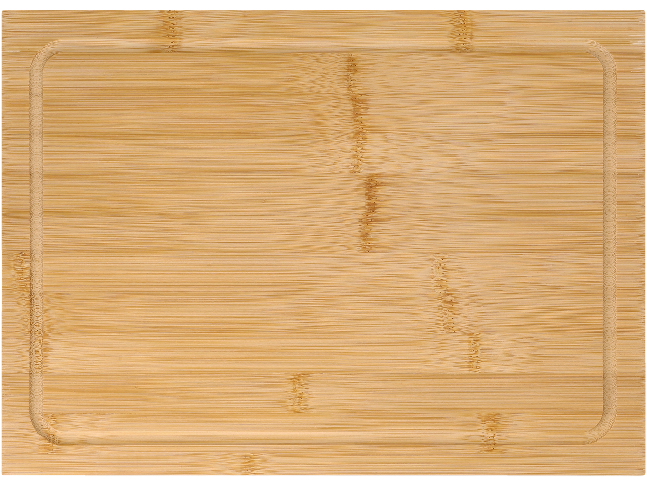 Bambusest lõikelaud mahlasoontega.