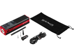 ULTIMATE SPEED® Portable Cordless Compressor with accessories and storage bag.