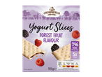 Crownfield Yogurt Slices, Forest Fruit Flavour, with nutritional information.