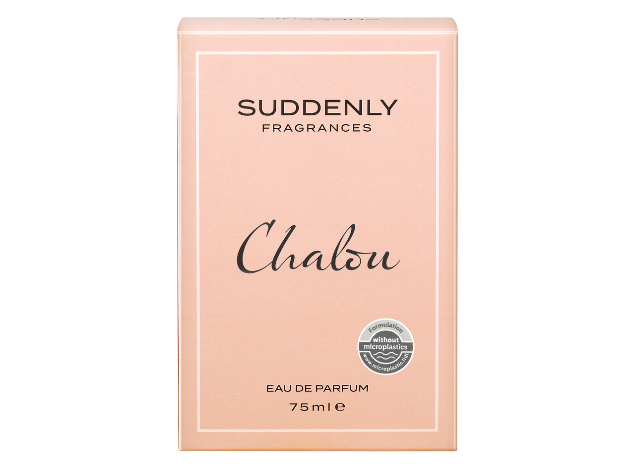 Парфюм Suddenly Chalou Eau de Parfum 75ml, с формула без микропластмаса.