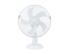 Ventoinha de mesa Tronic branca com 3 velocidades em fundo preto