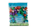Favorina gevulde chocolade paaseitjes in een zak, mix van melk, puur en witte chocolade