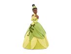 Princess Tiana figurine in a green and yellow gown with a floral vine detail.