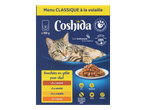 Boîte de nourriture pour chat en gelée, saveur volaille, avec 12 sachets de 100g.