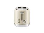 Tostapane beige con due fessure e manopola di controllo