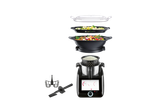 Robot de bucătărie Monsieur Cuisine Smart cu accesorii pentru gătit la aburi și orez.