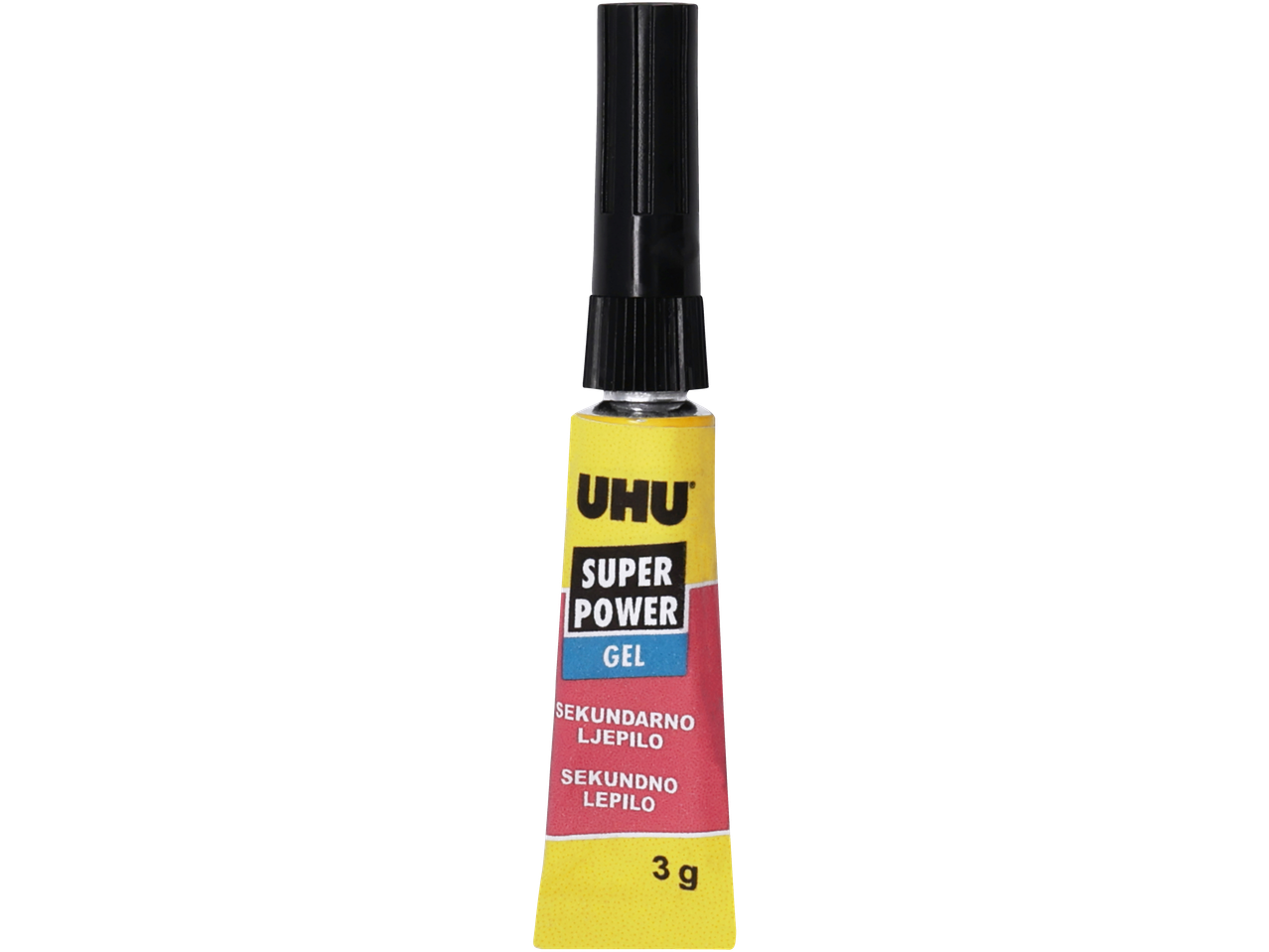 UHU Super Power Gel, tuba sekundarnog ljepila od 3g.