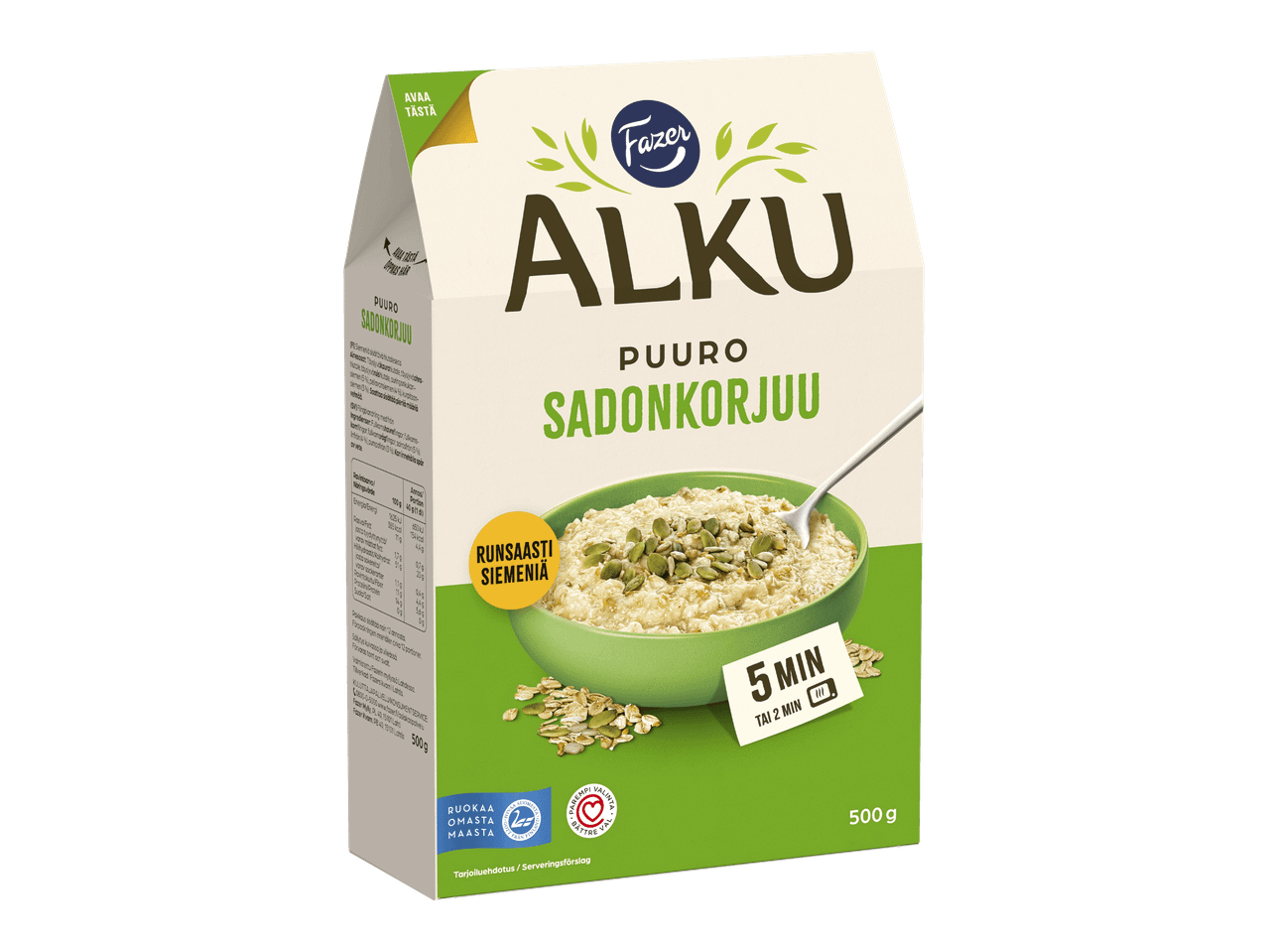 Alku Puhdas Sämpyläpuuro pakkaus.